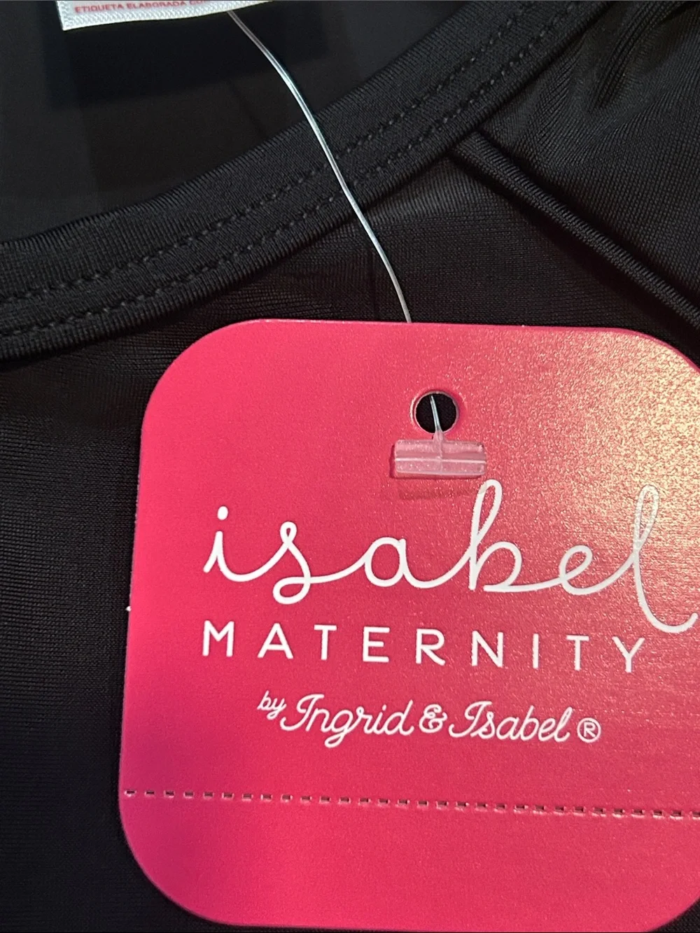 sabel Maternity Ingrid & Isabel Black Long Sleeve Rash Guard Swim Top XL NWT